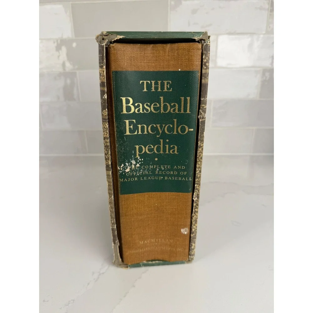 Macmillan Baseball Encyclopedia 1969 First Edition MLB Records Brown Vintage